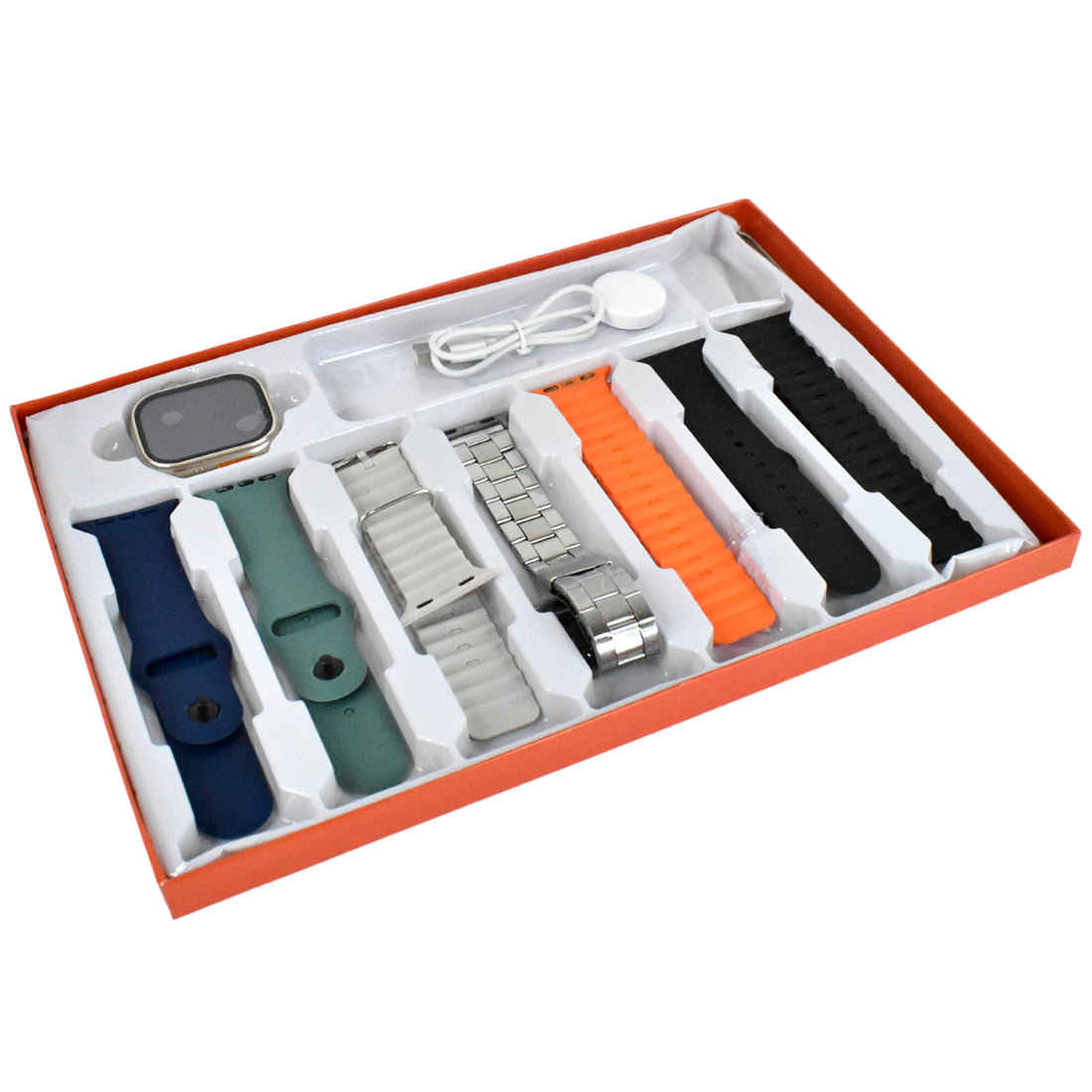 7 in 1 Ultra Smart watch Combo (1 Set / Mix Color)