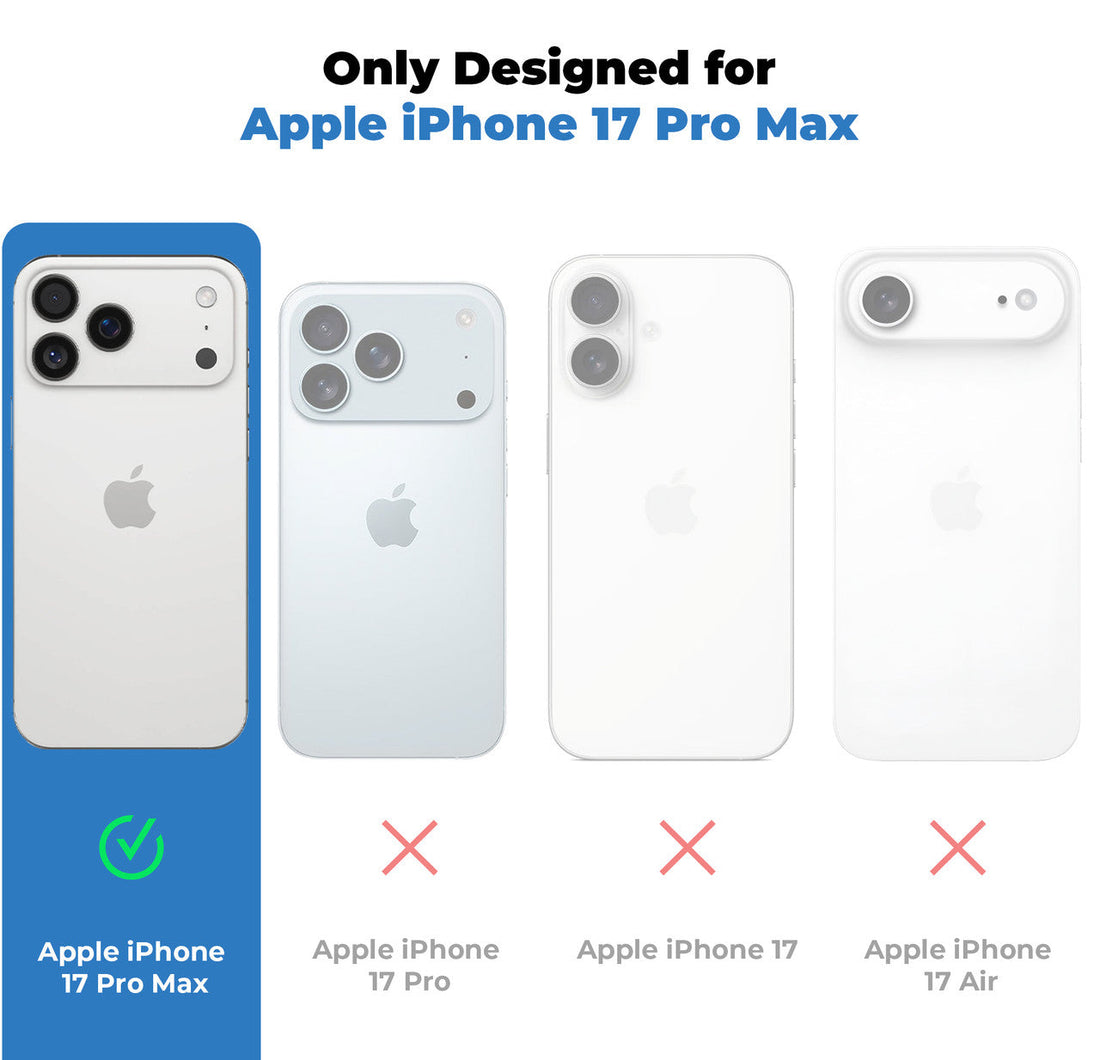 Crystal Clear Anti-Yellow Transparent Back Cover Case With Camera Ring Protection for Apple iphone 17 Pro Max