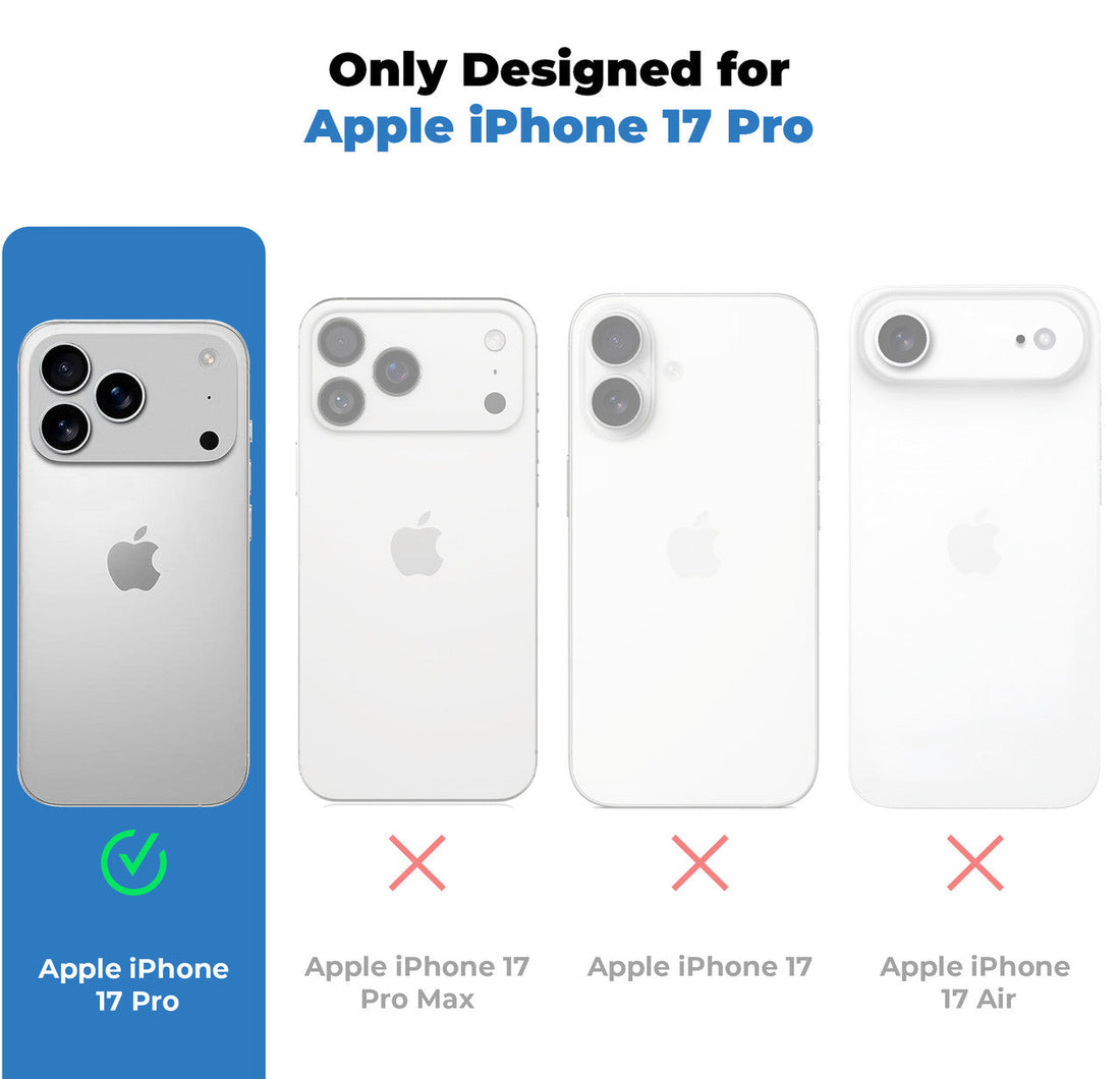 Crystal Clear Anti-Yellow Transparent Back Cover Case With Camera Ring Protection for Apple iPhone 17 Pro