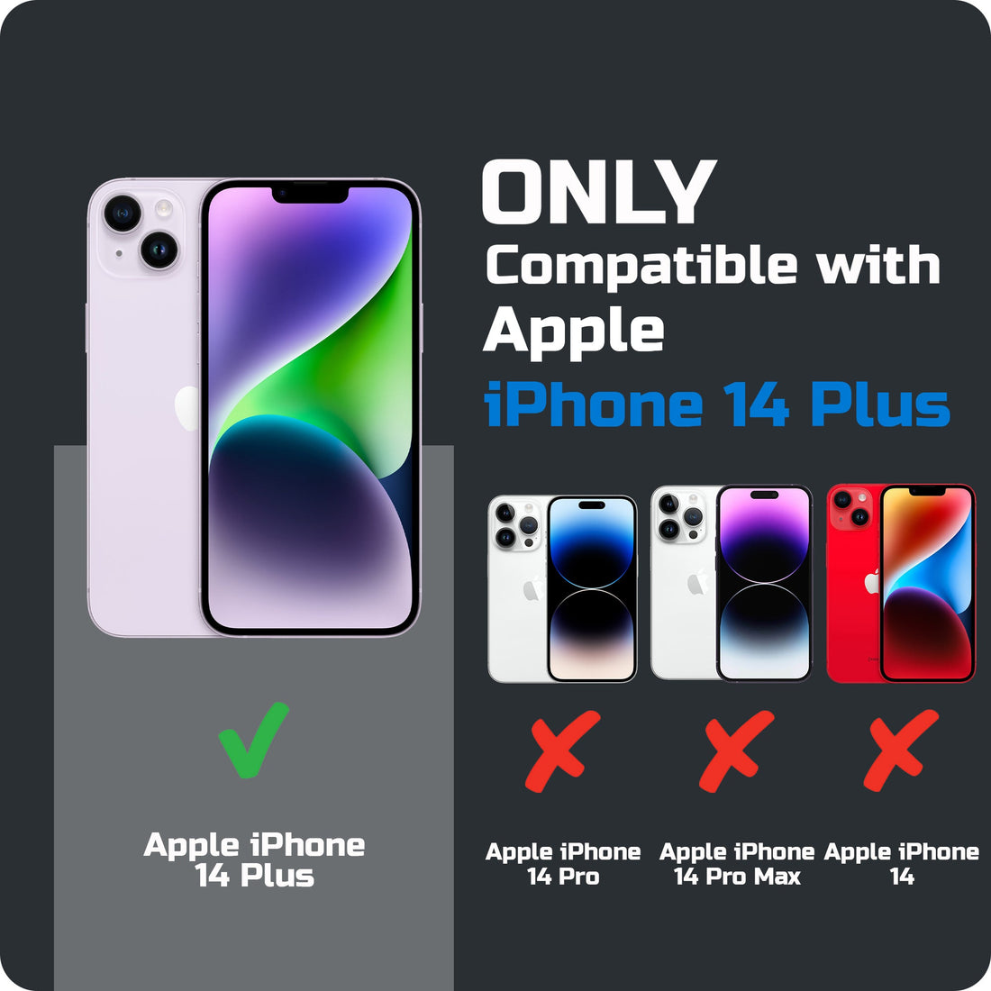 Crystal Clear Anti-Yellow Transparent Back Cover Case With Camera Ring Protection for Apple iPhone 14 Plus