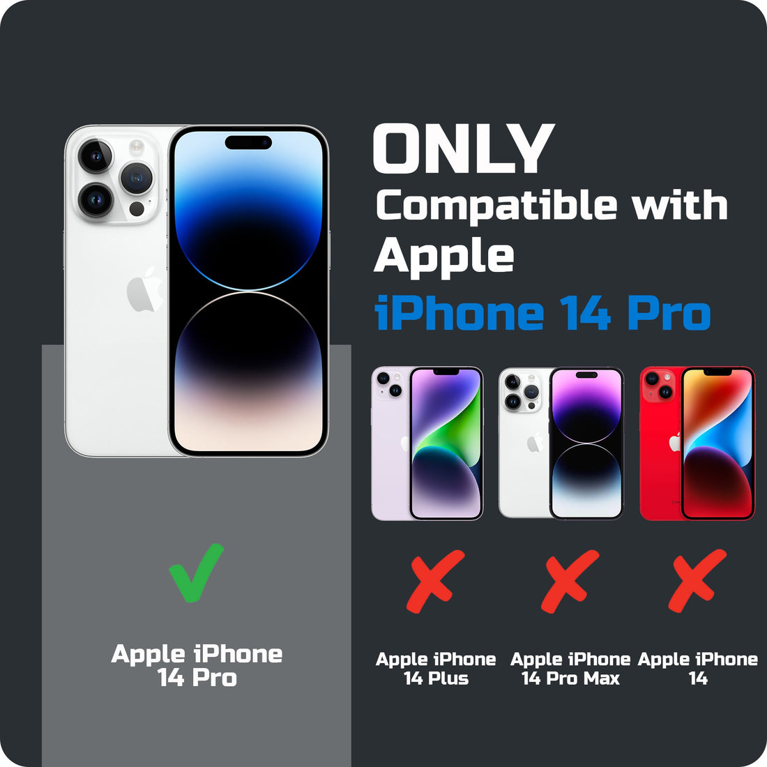 Clear Transparent Case with Silicone Frame Back Cover for Apple iPhone 14