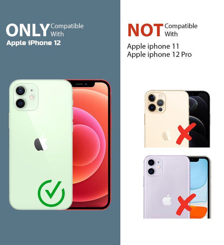 Colourful Frosted Matte Wireless Charging Support Back Cover Case for Apple iPhone 12 With Raised Camera Protection