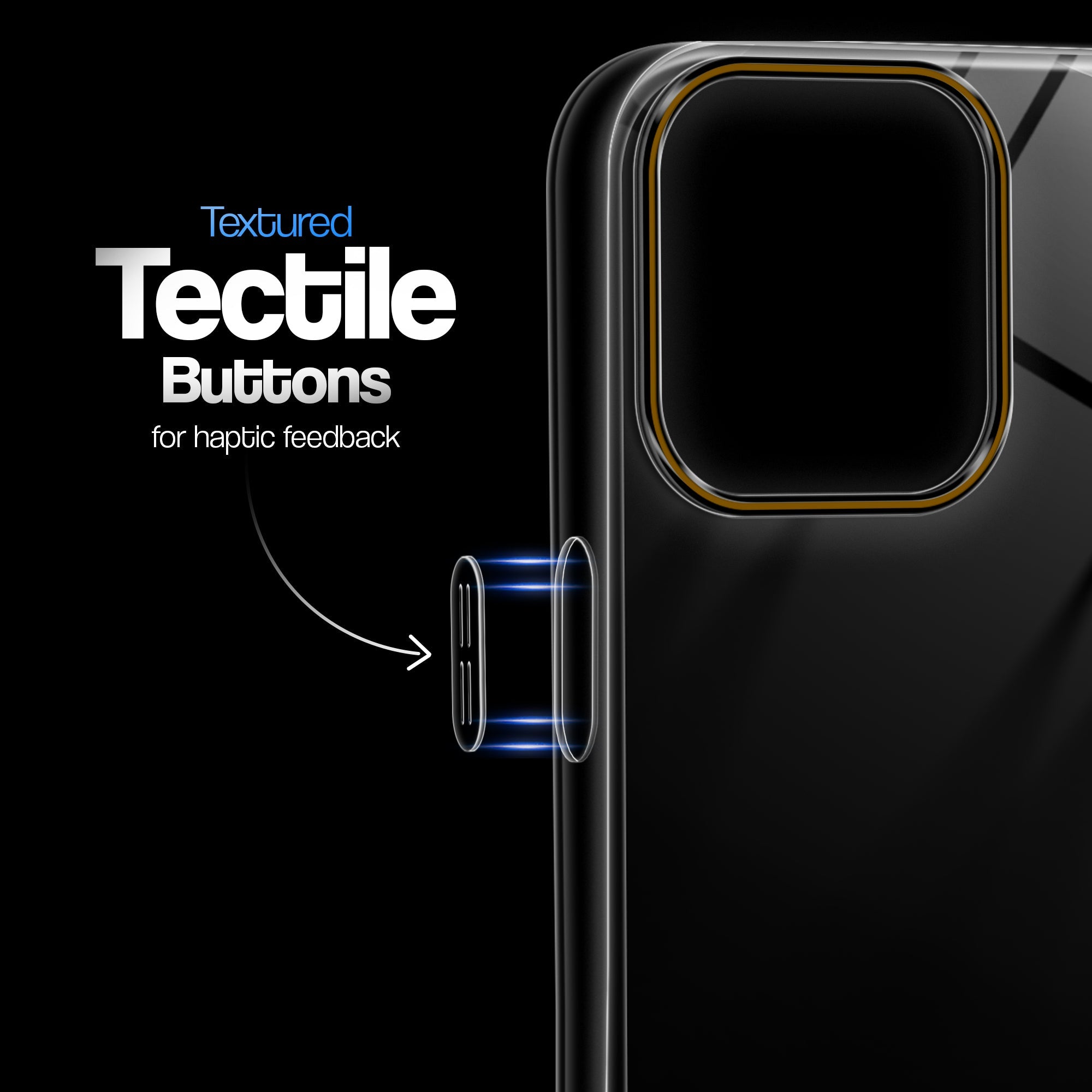 Crystal Clear Anti-Yellow Transparent Back Cover Case With Camera Ring Protection for Apple iPhone 15 Pro