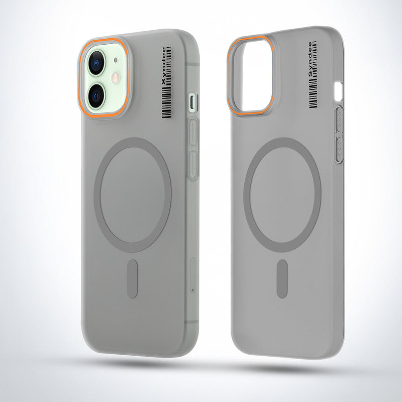 Colourful Frosted Matte Wireless Charging Support Back Cover Case for Apple iPhone 12 With Raised Camera Protection