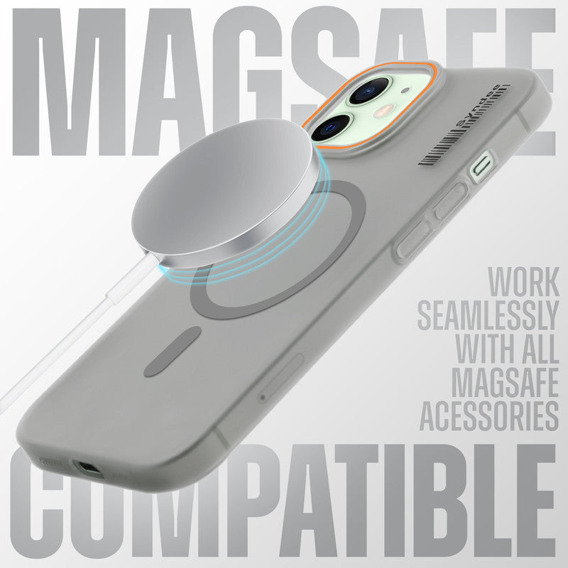 Colourful Frosted Matte Wireless Charging Support Back Cover Case for Apple iPhone 12 With Raised Camera Protection