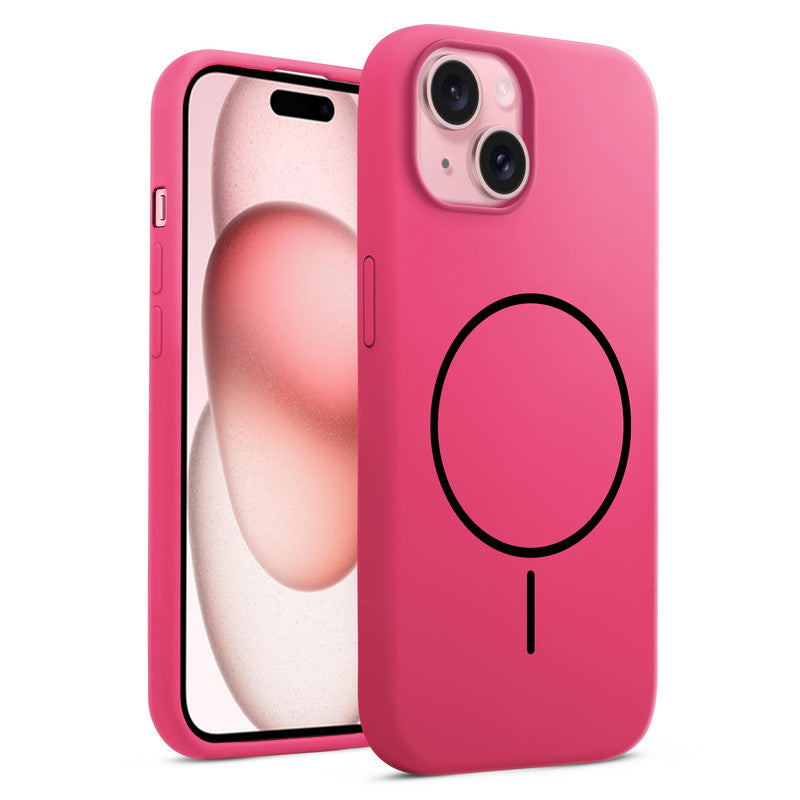 Cloud Feel Silicone Case for Apple iPhone 15 – Supports Wireless Charging