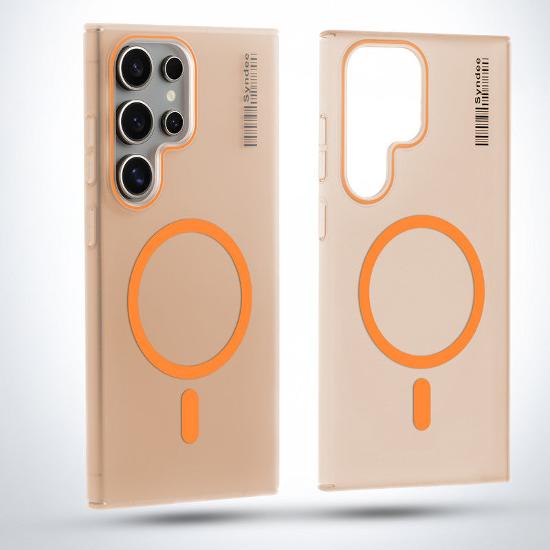 Colourful Frosted Matte Wireless Charging Support Back Cover Case for Samsung S24 Ultra 5G With Raised Camera Protection